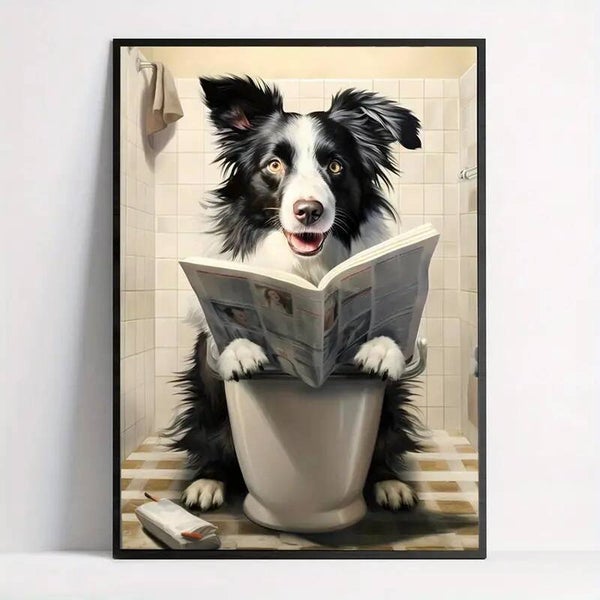 Hilarious Border Collie Poster