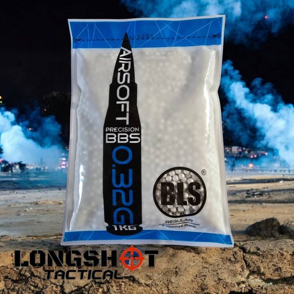 0.32G Airsoft BBs BLS Precision Grade 1kg (White) 0.6mm