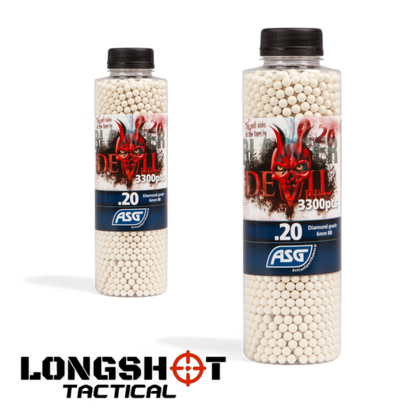 Blaster Devil, 0.20g, airsoft BB, 3300 pcs. bottle.