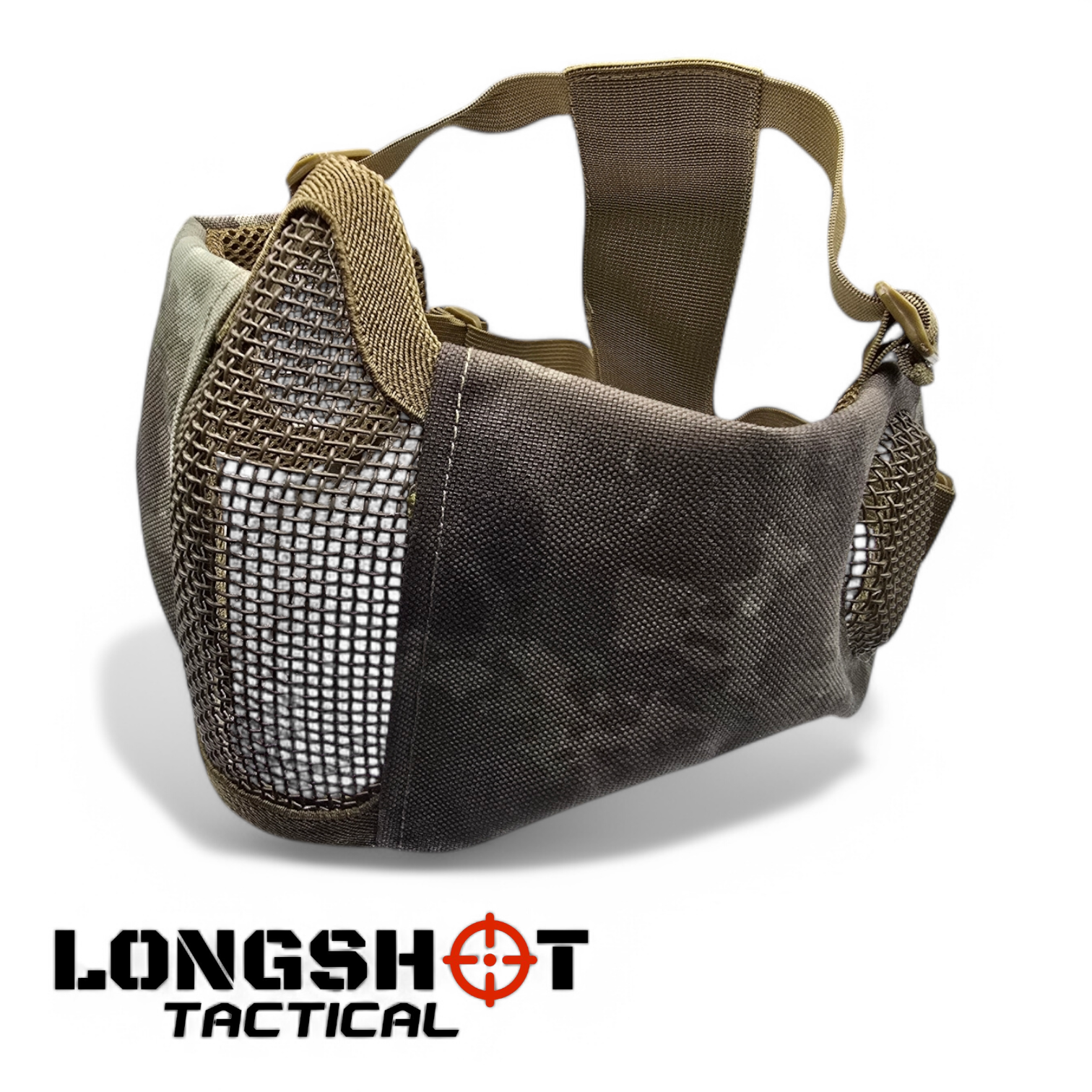 Longshot Tactical Airsoft Mesh Face Mask - Urban Dust