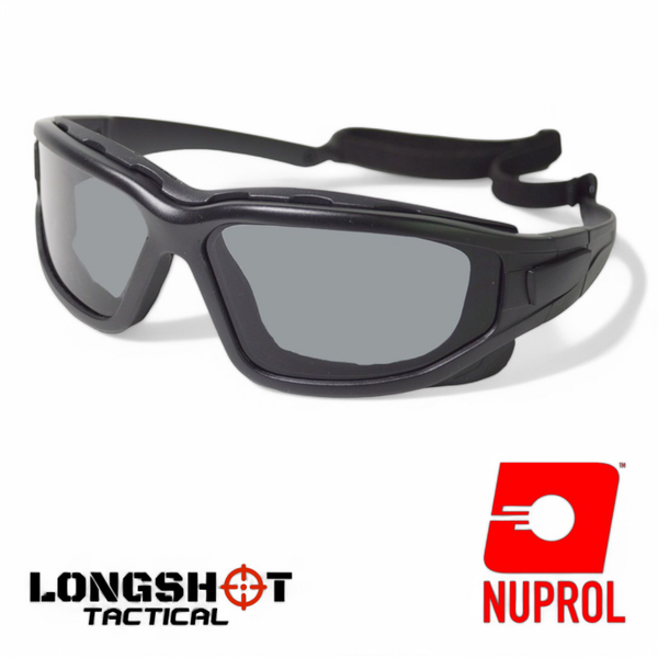 Nuprol Defence Pro's Black Frame/Smoke Lens Tactical Airsoft Eye Pro