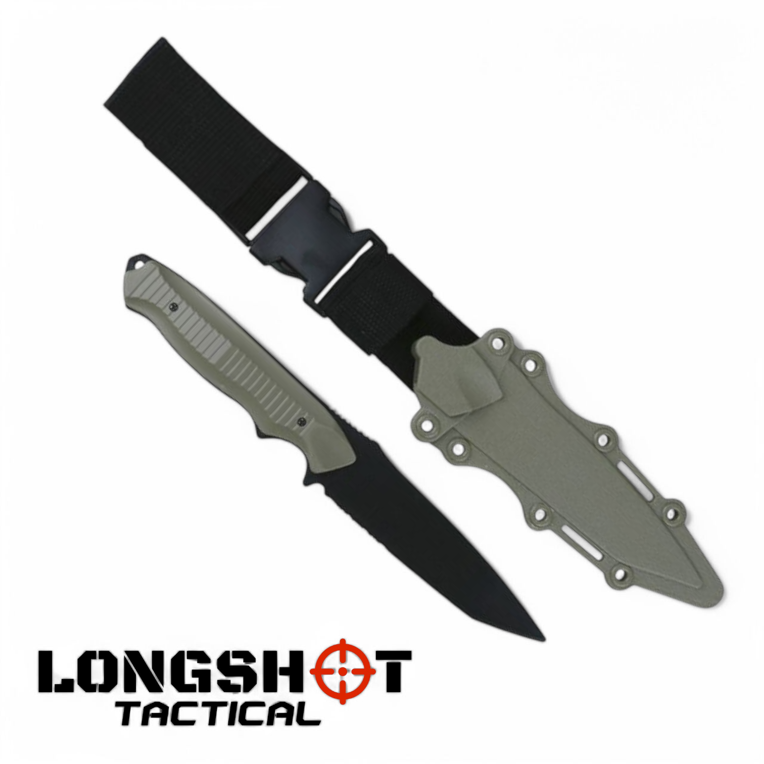 Plastic Airsoft Tanto Replica Knife – Coyote
