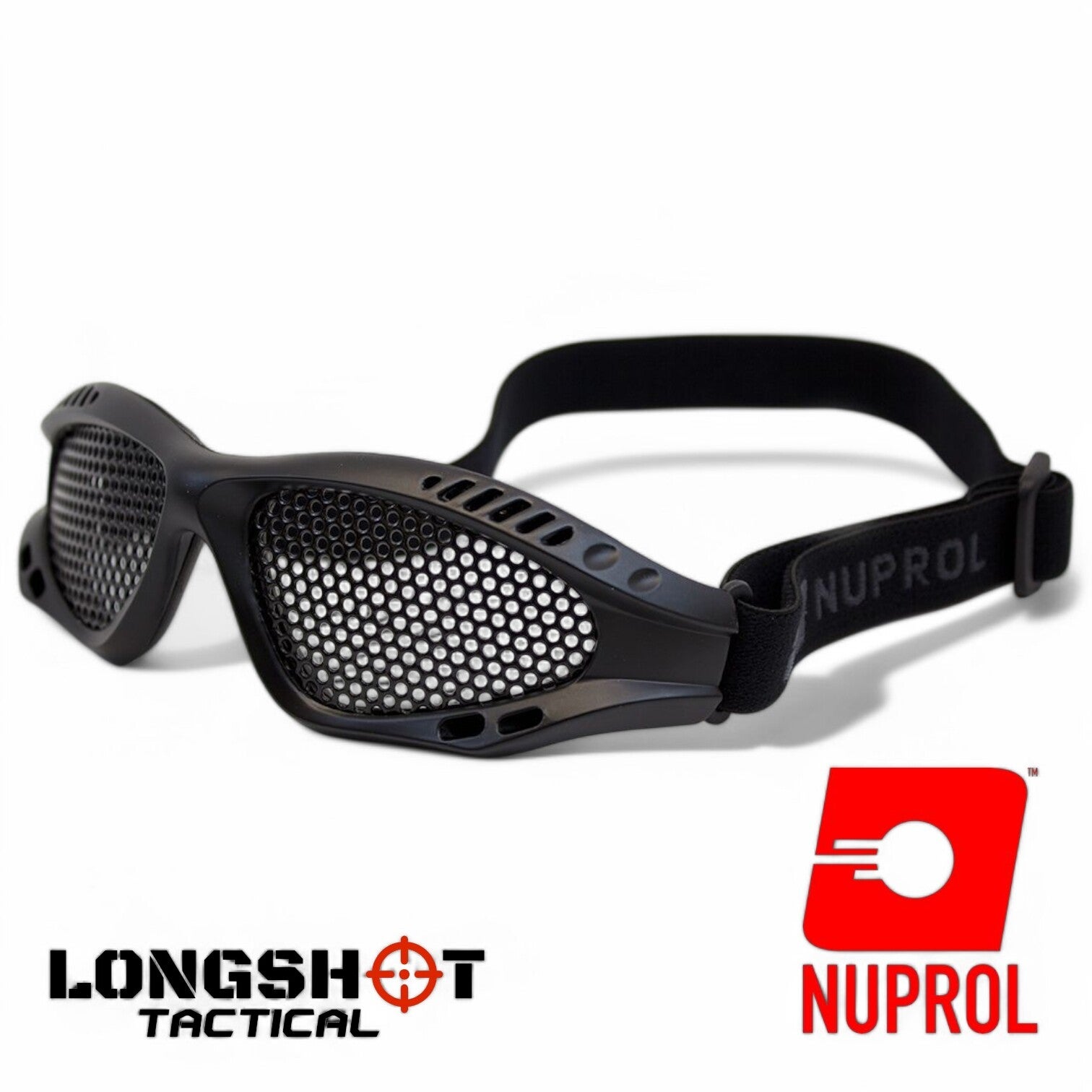 Nuprol Tactical Airsoft Shades Eye Protection - Black, Small