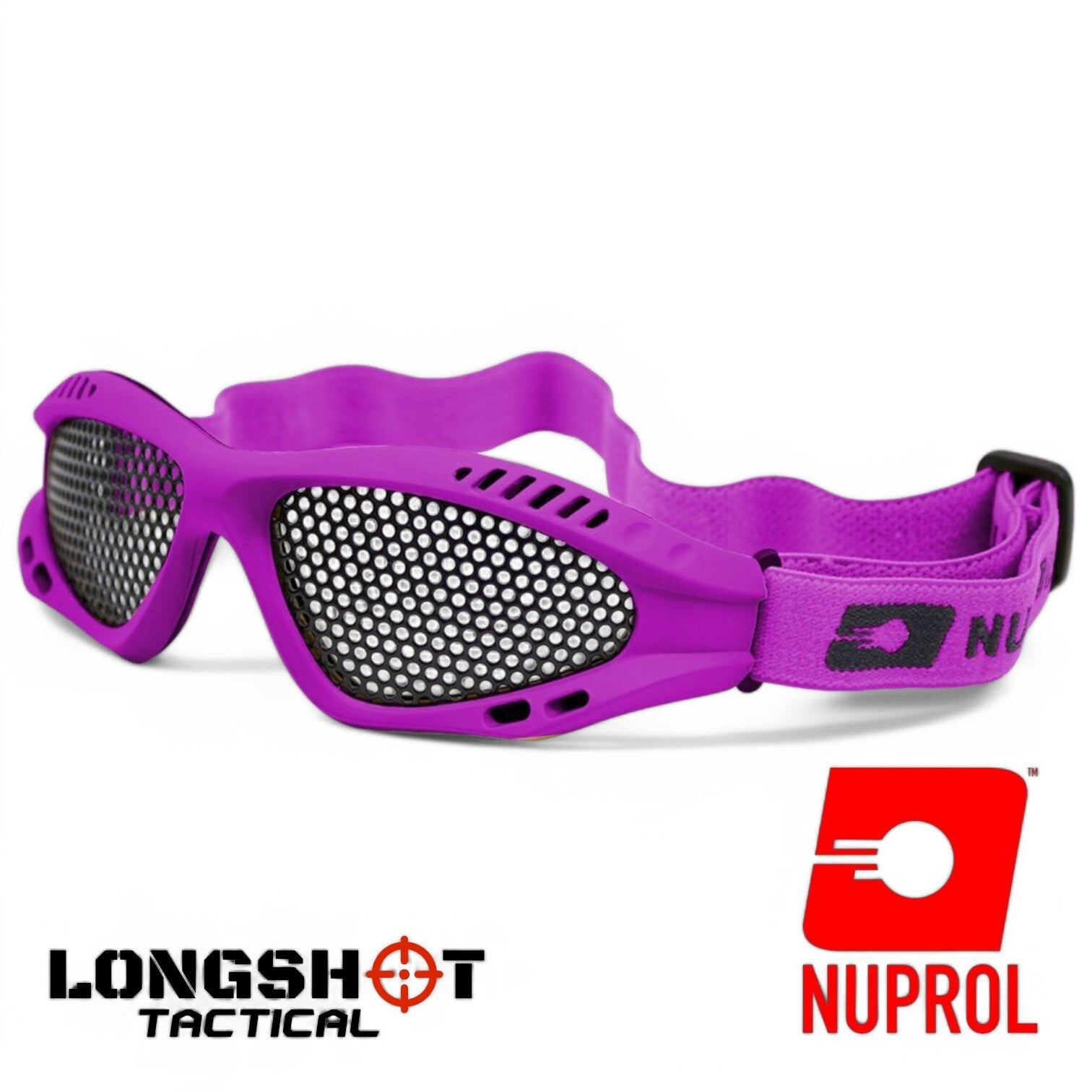 Nuprol Tactical Airsoft Shades Eye Protection - Purple, Small