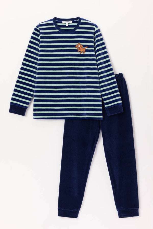 Labradoodle jongens pyjama, lange mouw en lange broek