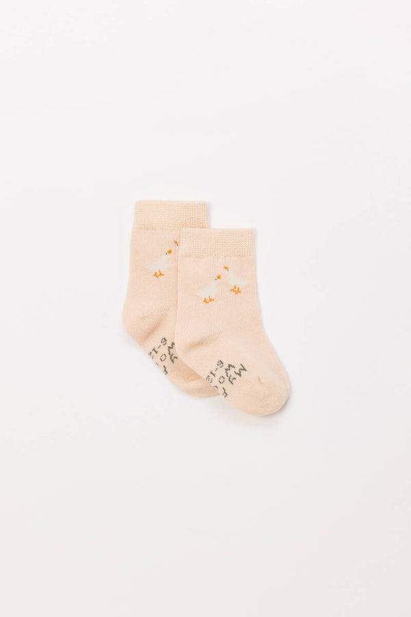 242-13-SOB-I/133 Duopack baby socks, beige