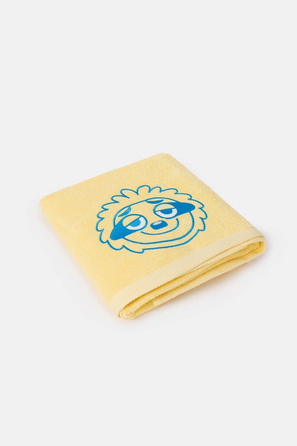 251-10-STW-B/608 Strandlaken 100x200cm, lichtgeel