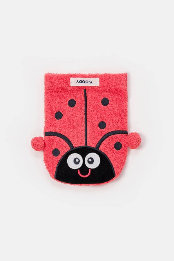 251-10-WLB-B/488 Washandje 20x15cm, koraalrood