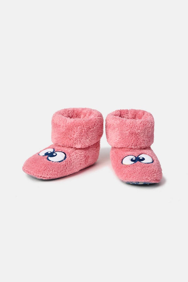 252-10-BOR-M/404 Pantoffels met oogjes roze