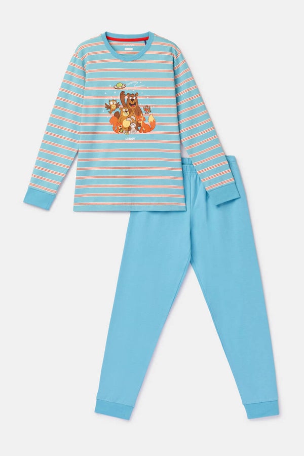 262-10-PLC-S/904 Gestreepte pyjama van katoen