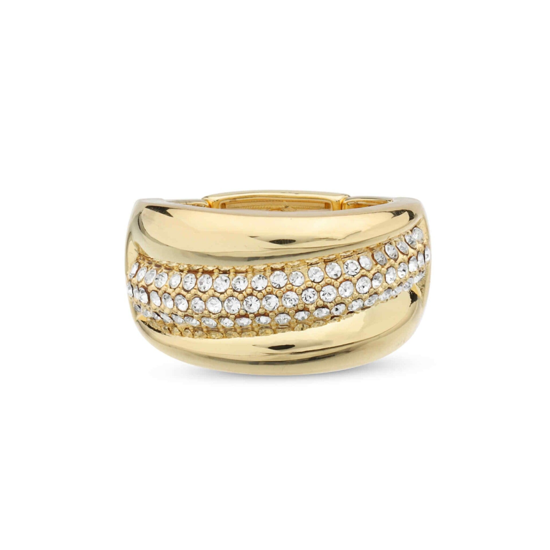 R367 Elastische ring goudkleur grote maat