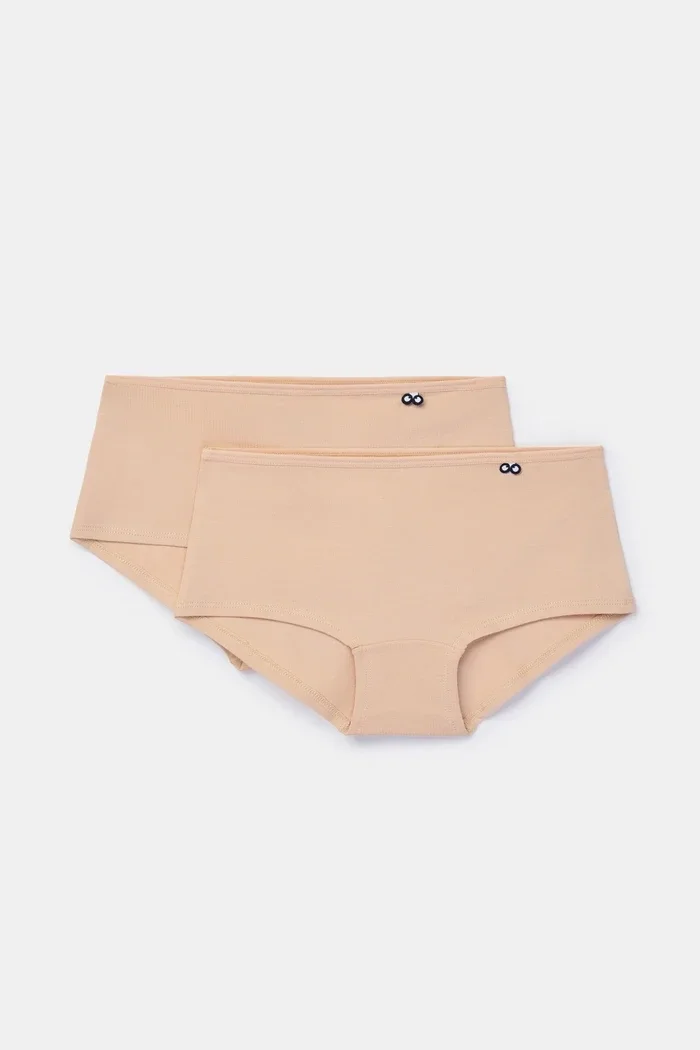 261-10-HID-Z/200 Duopack nude hipster soepel katoen