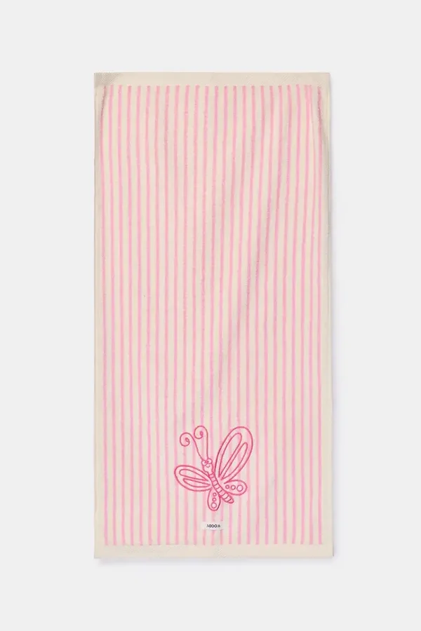 261-10-TTW-B/920 Set van 2 handdoeken 50x100cm en 2 washandjes roze streep