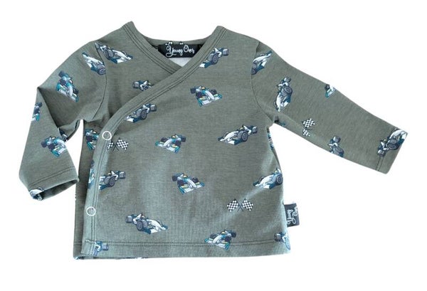 Overslagshirt Formule 1 in legergroen