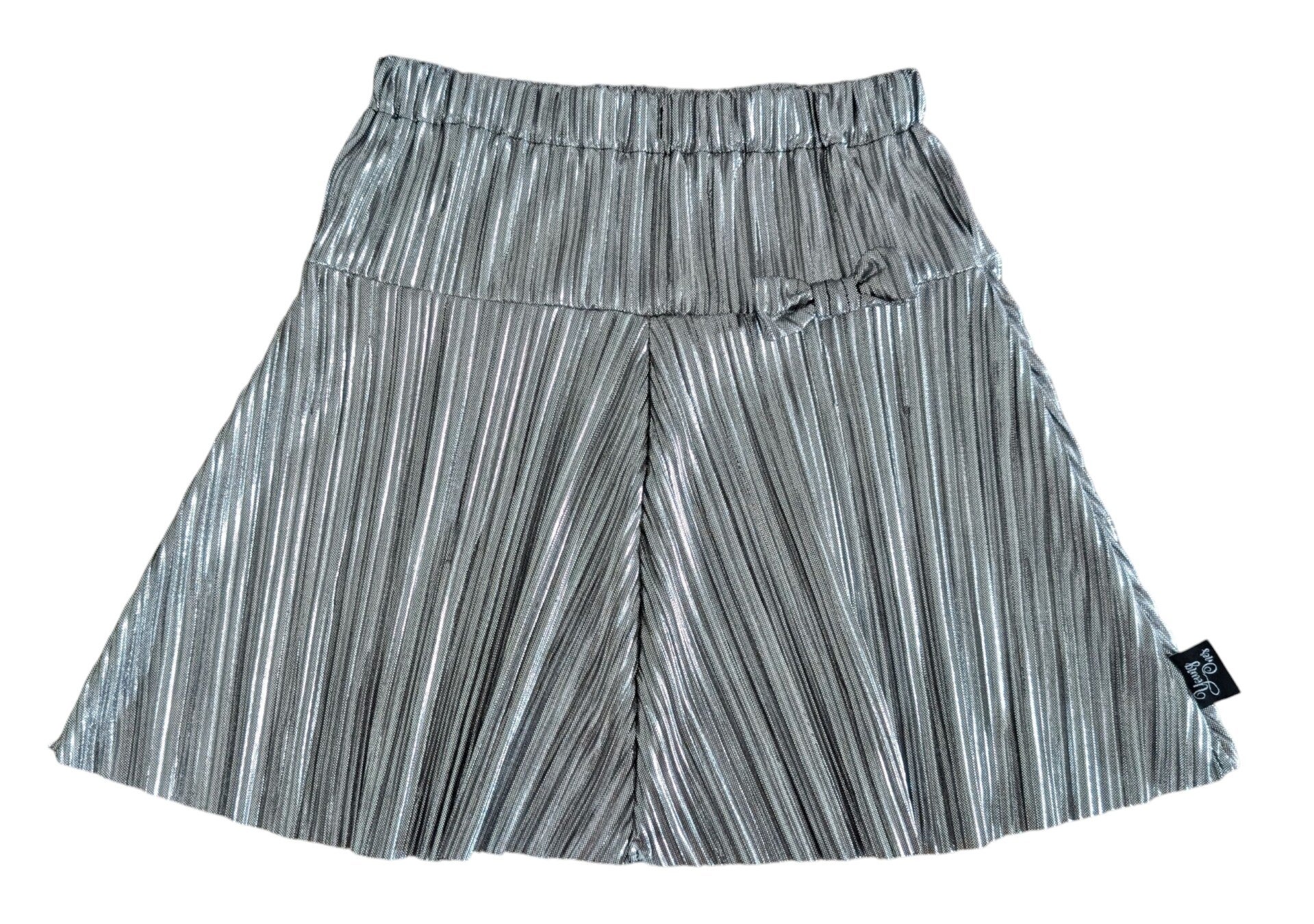 1072 Rok zilverkleur met strikje