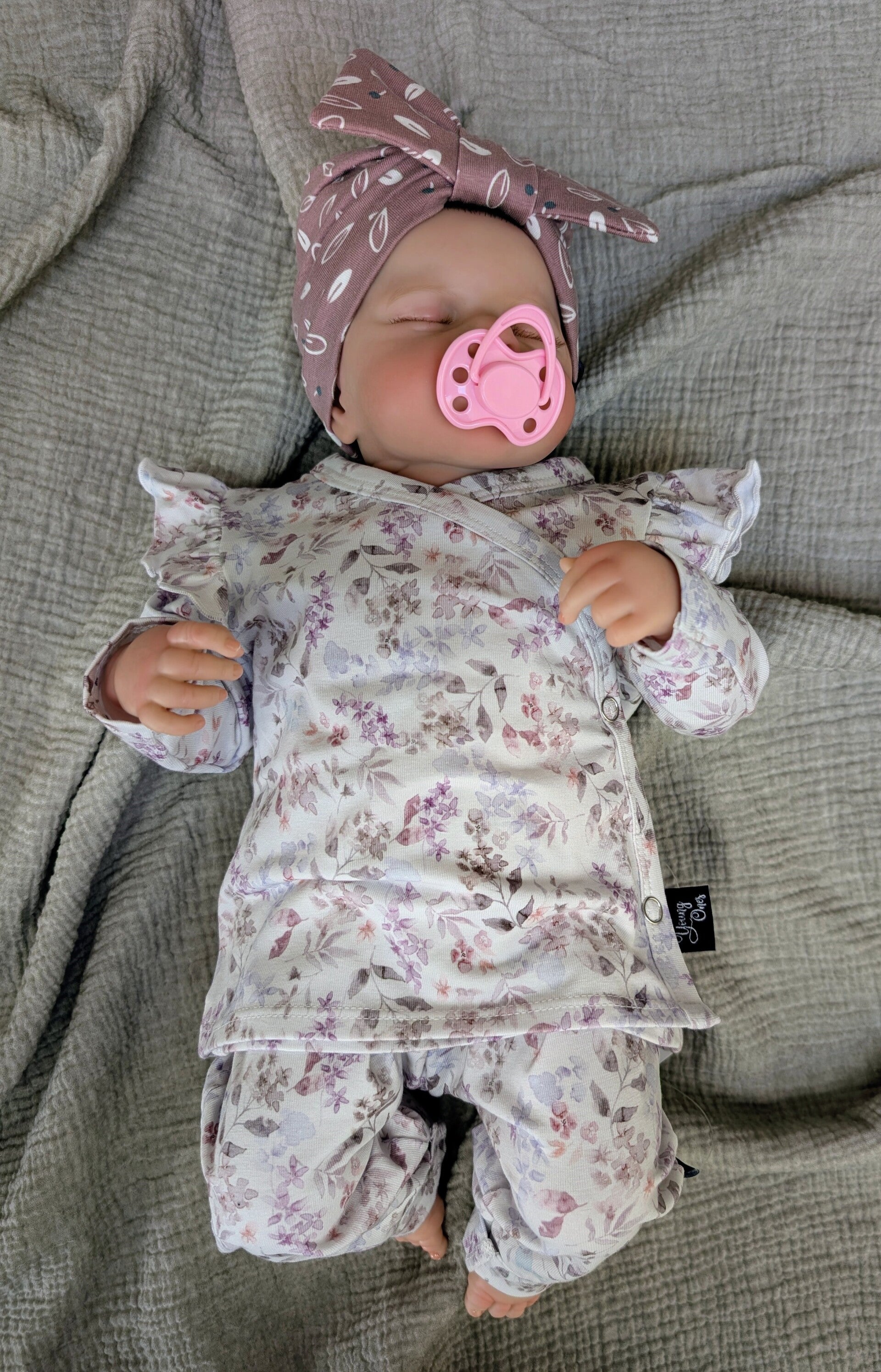 1049 - 1050 Babysetje bloemenprint