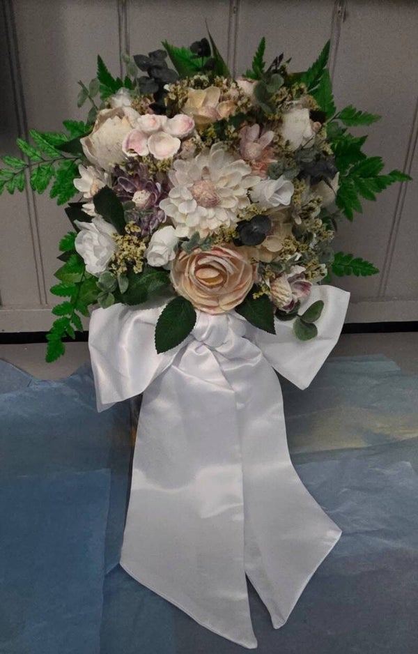 Handmade Seashell Floral Bridal Bouquet