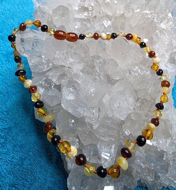 Baby Amber necklace (multi)