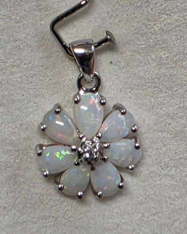 Australian Opal pendant in sterling silver