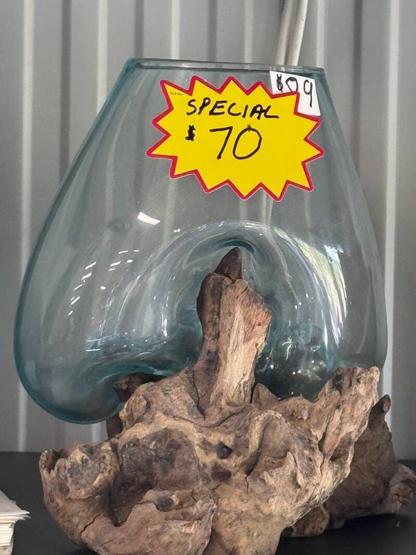 Bowl/Vase on Drift Wood