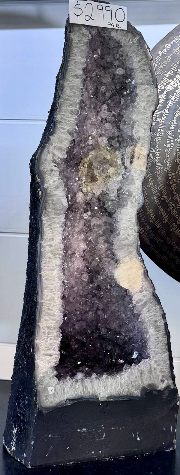Amethyst Geode Pair