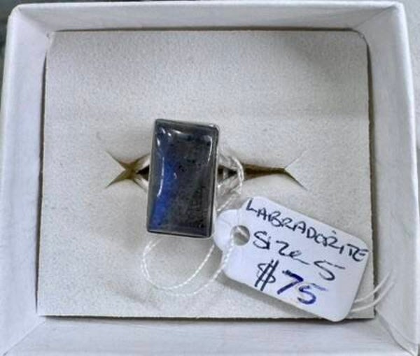 Labradorite Size 5 Sterling Silver Ring