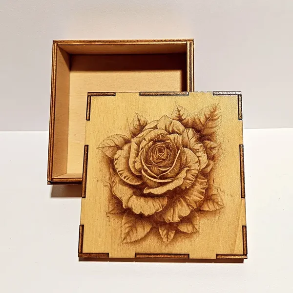 Boite petite décor "rose"