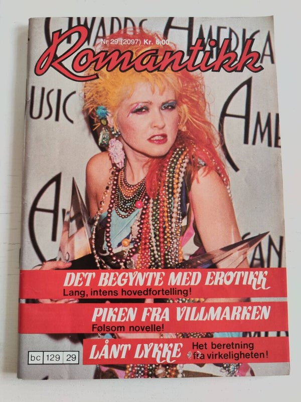 MAGAZINE: ROMANTIKK 1985. CYNDI LAUPER