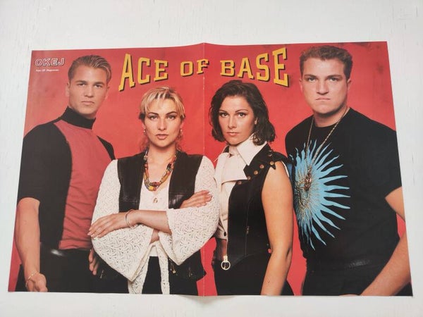 POSTER: ACE OF BASE / STEPHANIE SEYMOUR from magazine Sweden.
