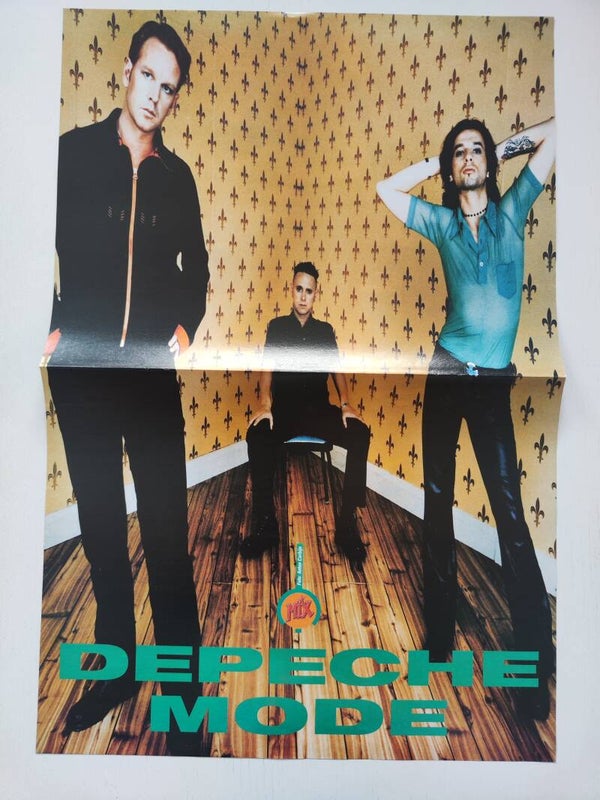 POSTER: DEPECHE MODE / U2 from magazine Denmark.