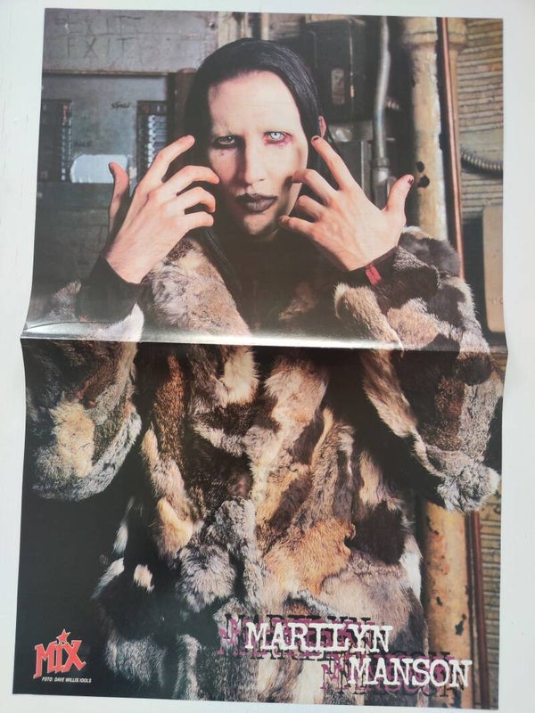 POSTER: MARILYN MANSON from magazine Denmark.
