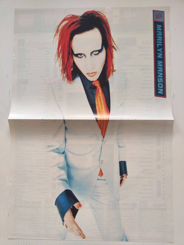 POSTER: MARILYN MANSON from magazine Denmark.