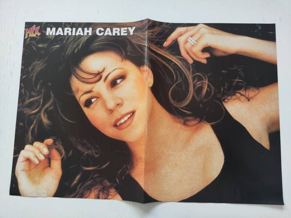 POSTER: MARIAH CAREY / OASIS from magazine Denmark.