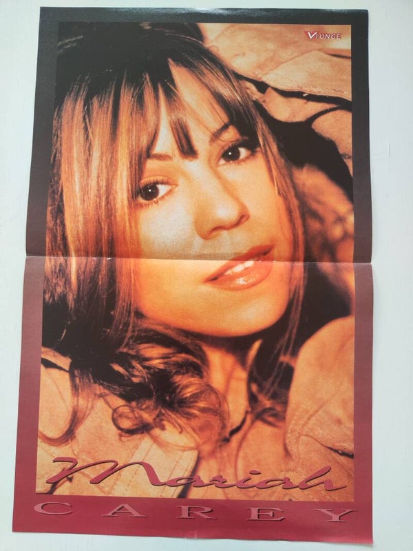 POSTER: MARIAH CAREY / LENNY KRAVITZ from magazine Denmark.