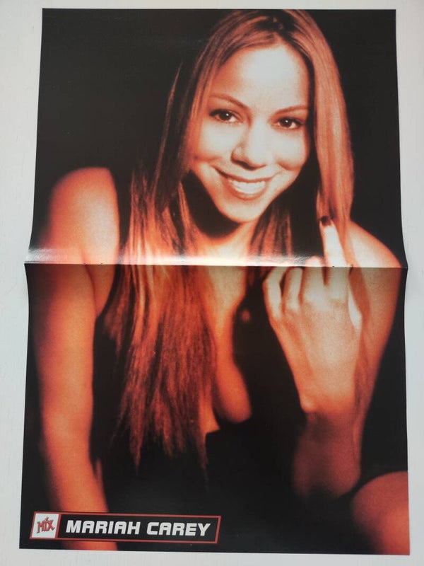 POSTER: MARIAH CAREY / AEROSMITH from magazine Denmark.