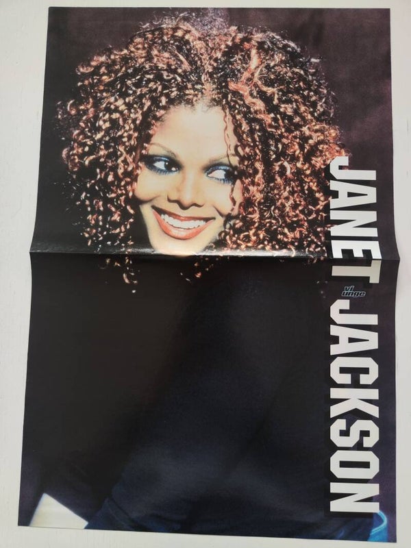 POSTER: JANET JACKSON / KELLY FAMILY from magazine Denmark.