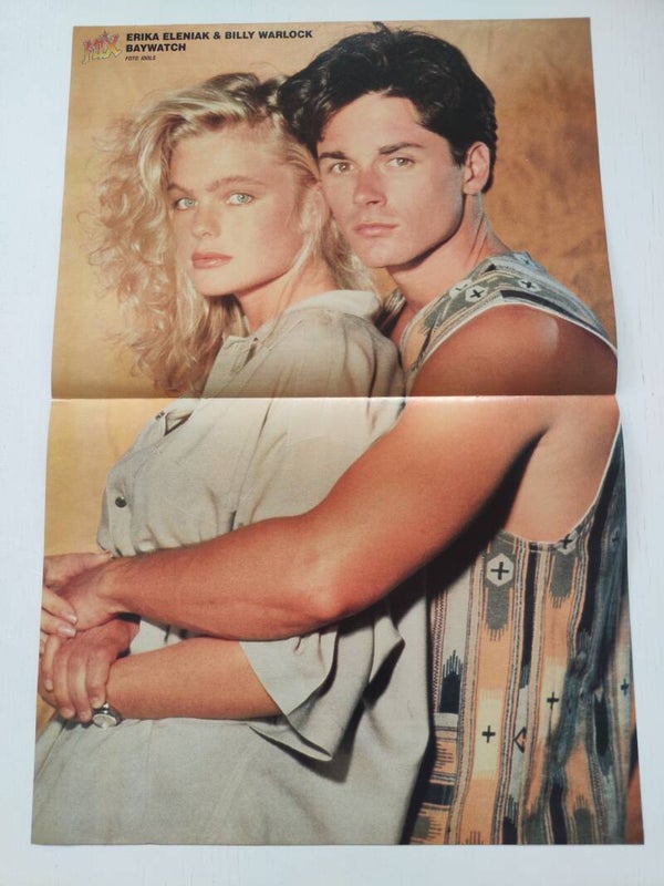 POSTER: ERIKA ELENIAK & BILLY WARLOCK from magazine Denmark.