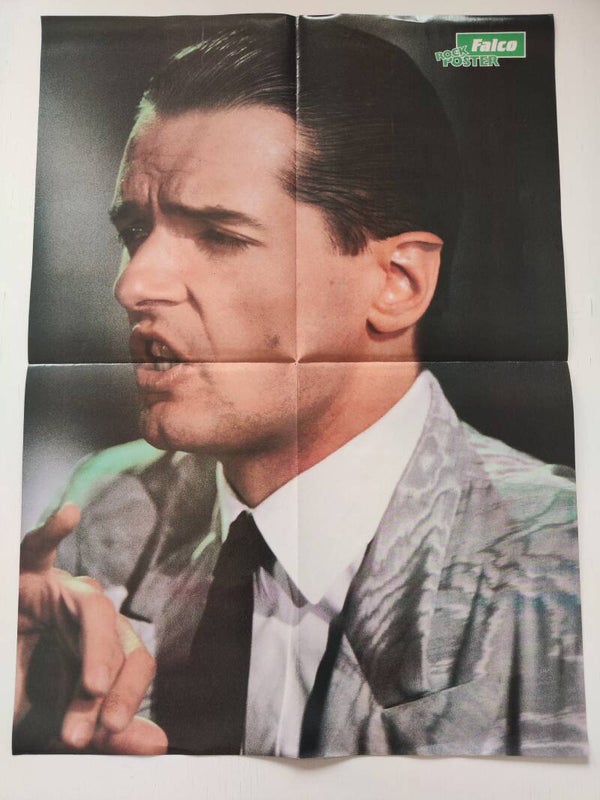POSTER: FALCO / TINA TURNER & BRYAN ADAMS from magazine Scandinavia.