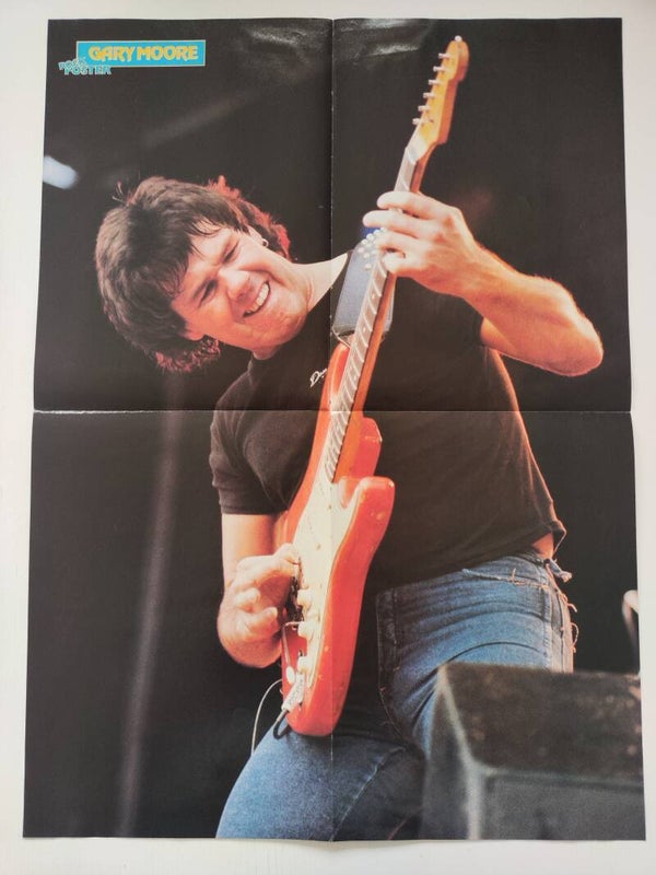 POSTER: GARY MOORE / BRYAN ADAMS from magazine Scandinavia.