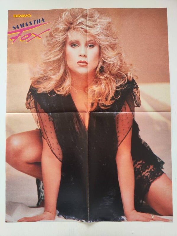 POSTER: SAMANTHA FOX / TOM CRUISE from magazine Germany.