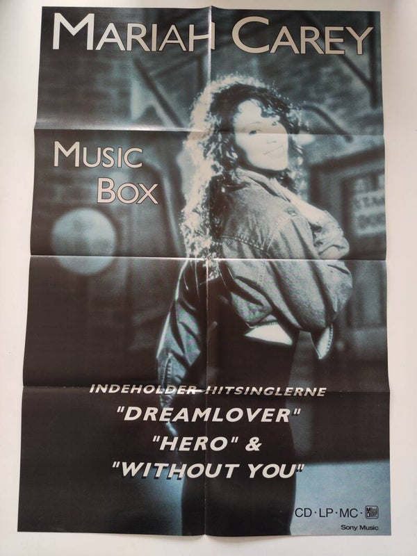 POSTER: MARIAH CAREY / BEAVIS & BUTTHEAD from magazine Denmark.