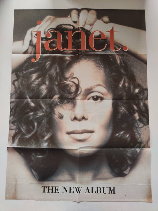 POSTER: JANET JACKSON / BRUCE LEE from magazine Denmark.