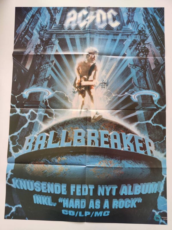 POSTER: AC/DC / JAMIE WALTERS from magazine Denmark.