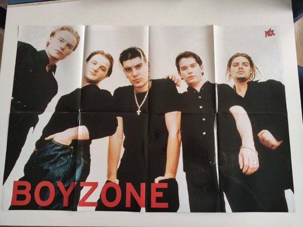 POSTER: BOYZONE / POPSIE from magazine Denmark.