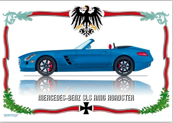 Mercedes Benz AMG SLS A0-formaat