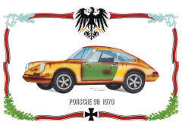 Porsche 911 A0-formaat