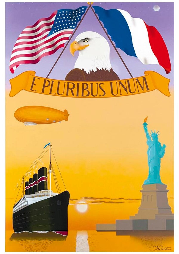 France E Pluribus Unum A0-formaat