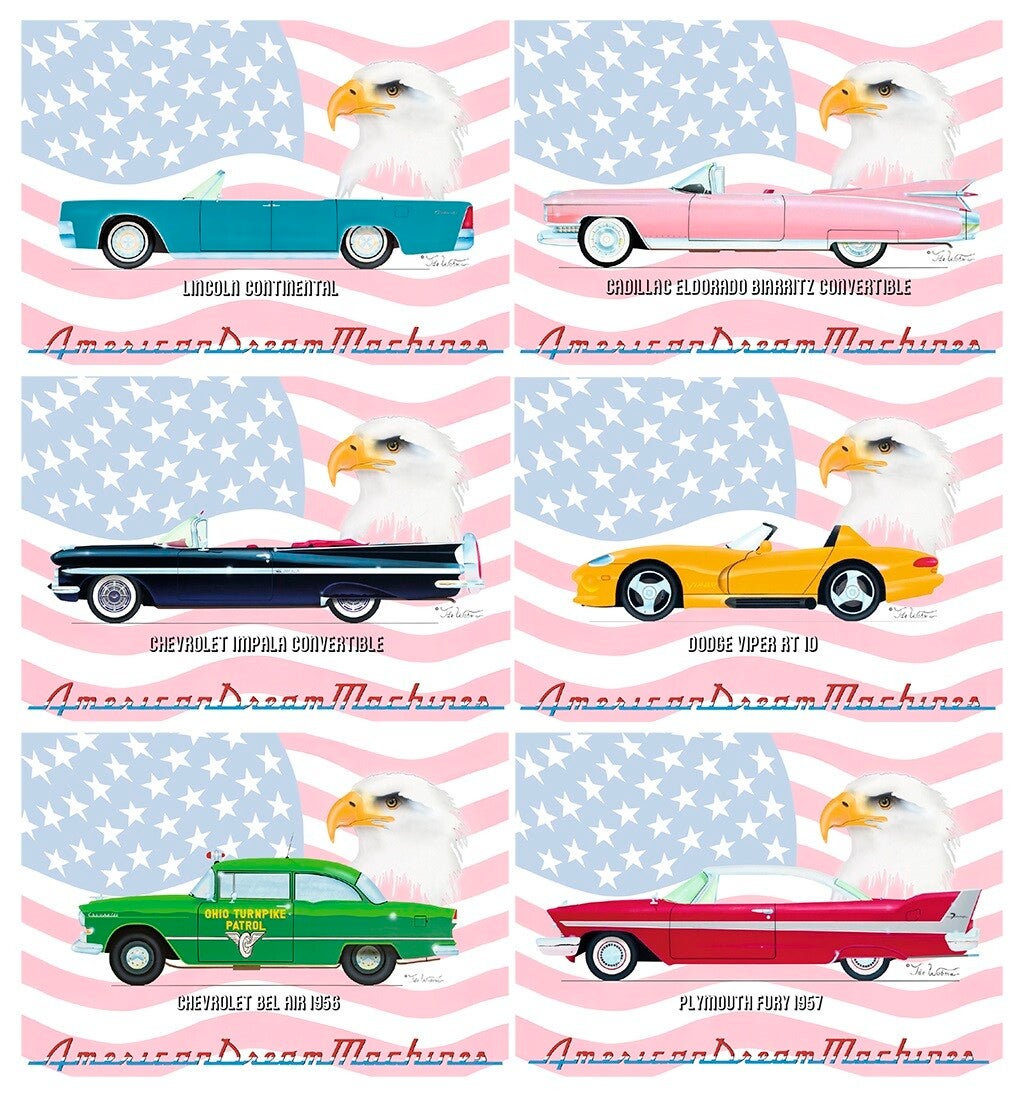 SP02 Sixpack Placemats Oldtimers