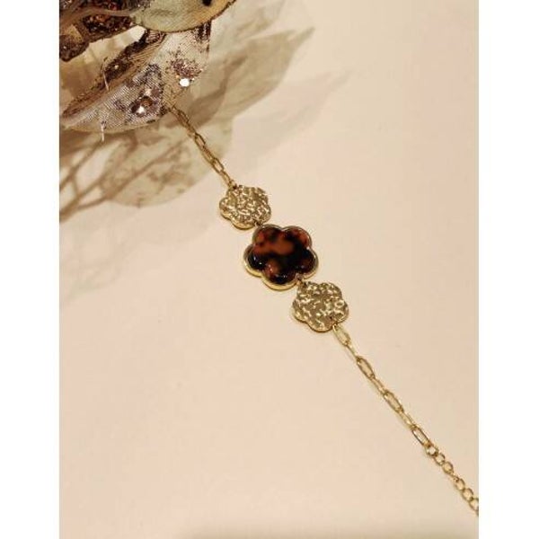 Bracelet Tréfle Ambre