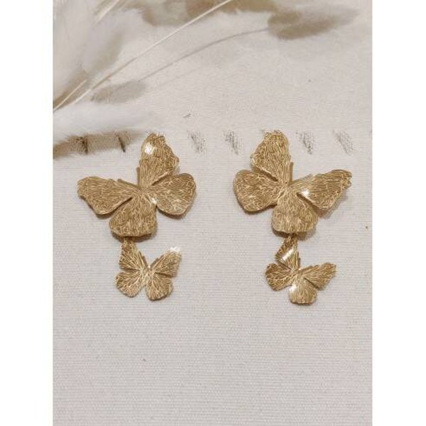 Boucle d'oreille Papillon